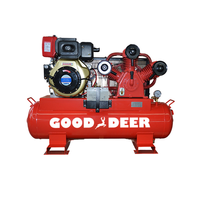 Draagbare dieselluchtcompressor